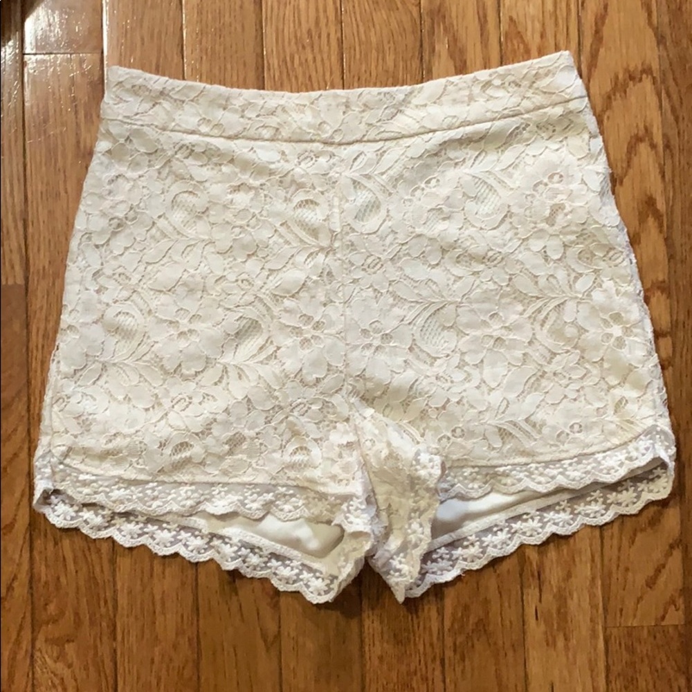 Lace Boho high waist shorts